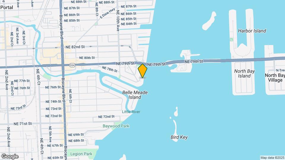 7777 NE Bayshore Ct Map and Location Details
