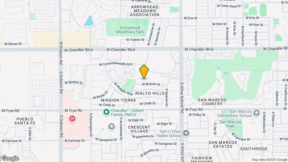 1300 W Boston St Map and Location Details