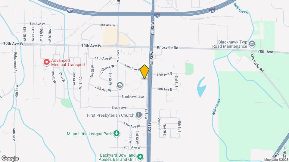 1237 Hilltop Dr Map and Location Details