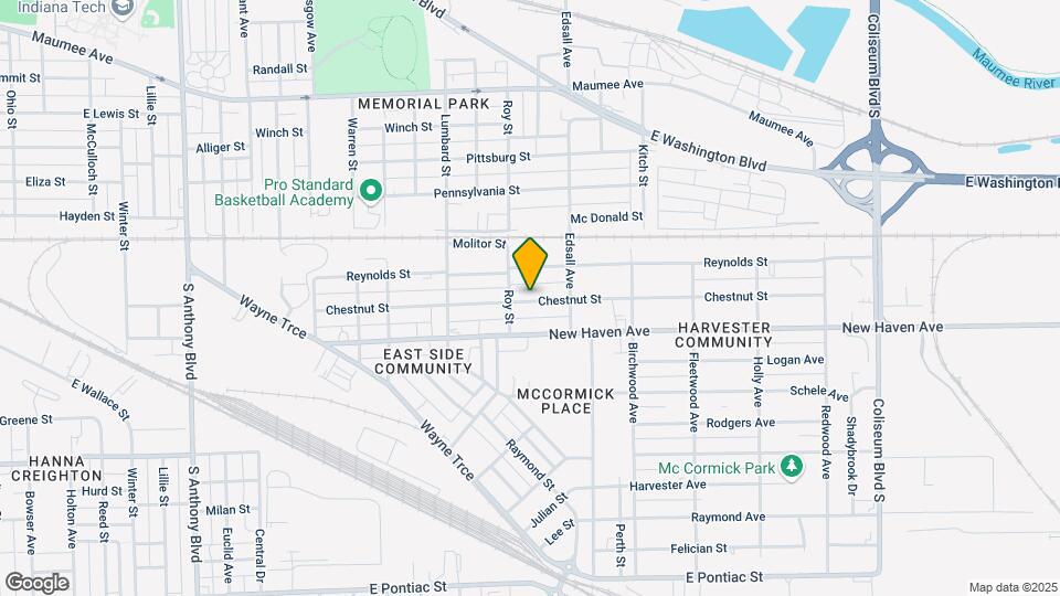 2817 Chestnut St Map and Location Details
