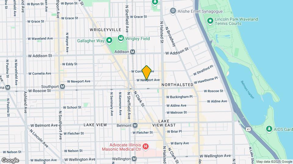 859 W Newport Ave Map and Location Details