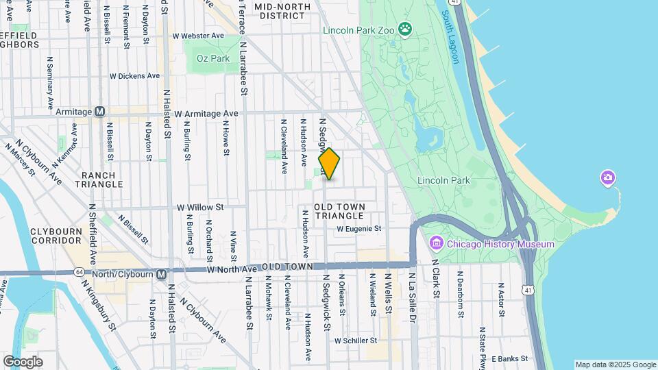 1805 N Sedgwick St Map and Location Details