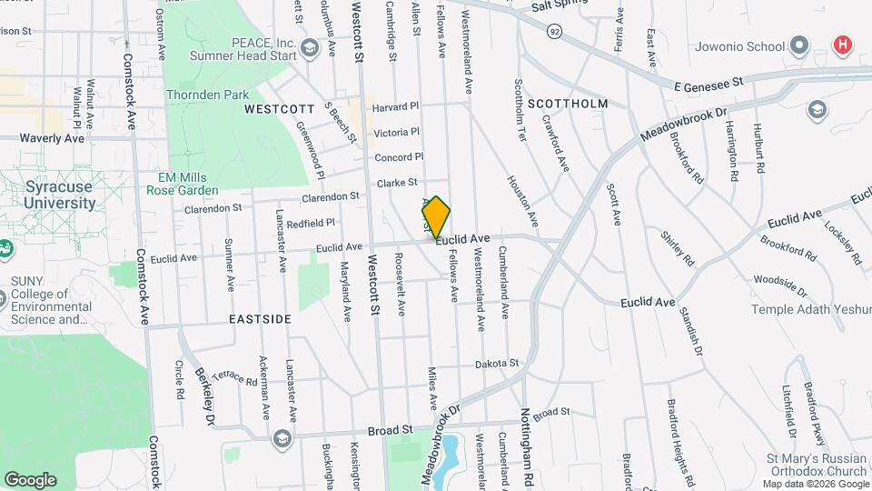 1020 Euclid Ave Map and Location Details