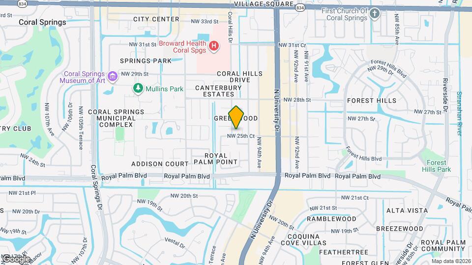 9575 NW 25th Ct Mapa y Detalles de la Ubicación