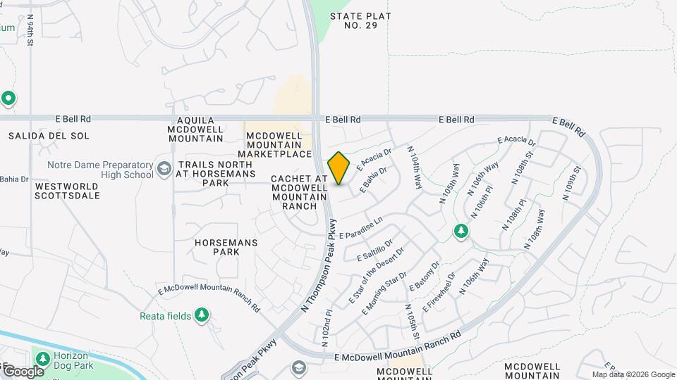10263 E Acacia Dr Map and Location Details