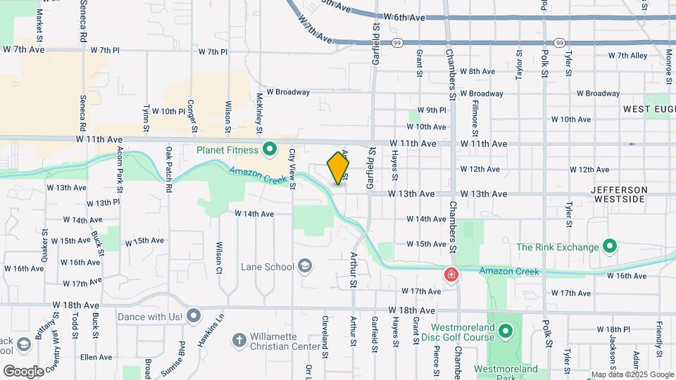 2105 W 13th Ave Map and Location Details