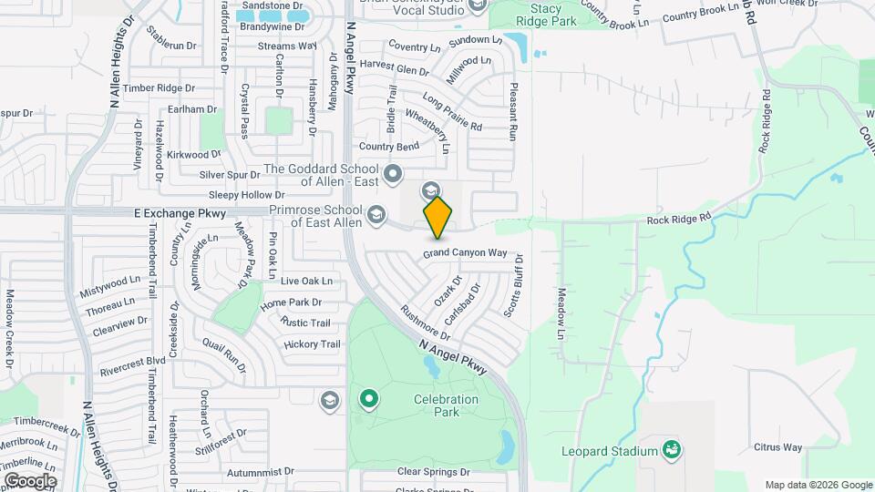 1711 Grand Canyon Way Map and Location Details