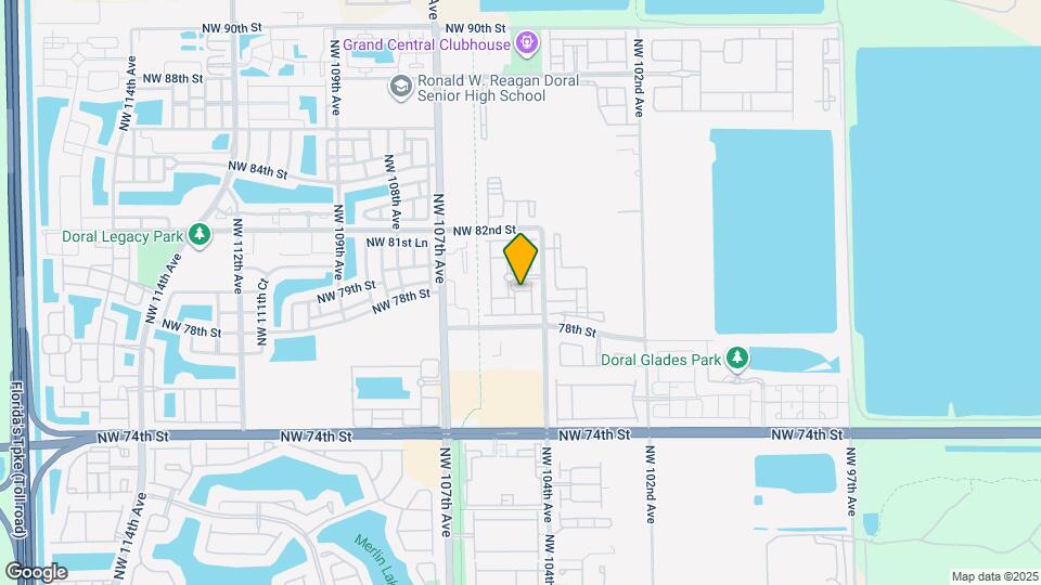 7911 NW 105th Ave Map and Location Details