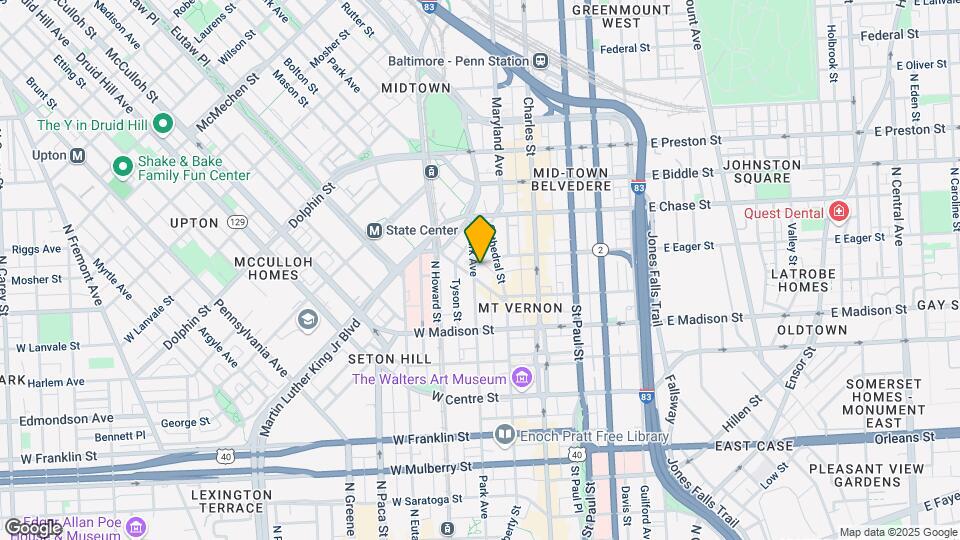 855 Park Ave Map and Location Details