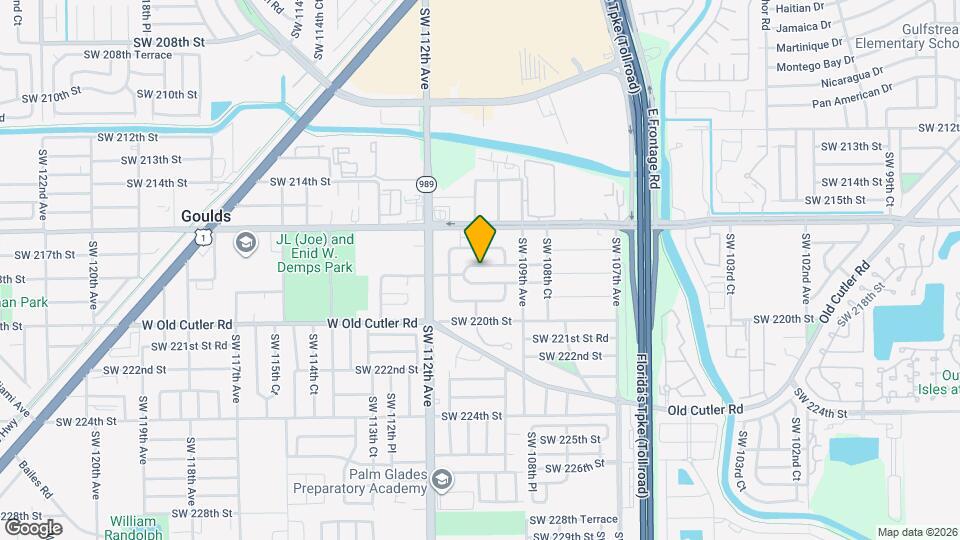 10990 SW 217th Terrace Map and Location Details