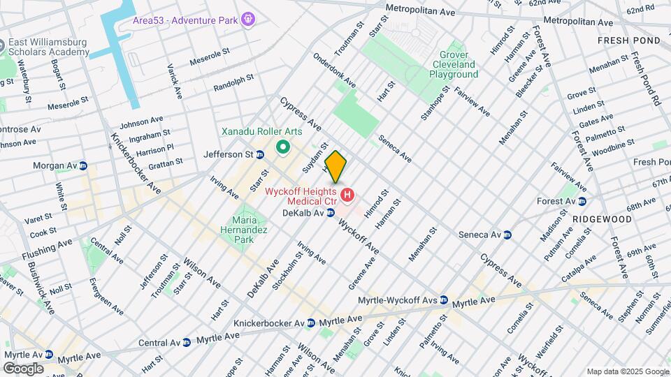 1656 Dekalb Ave Map and Location Details