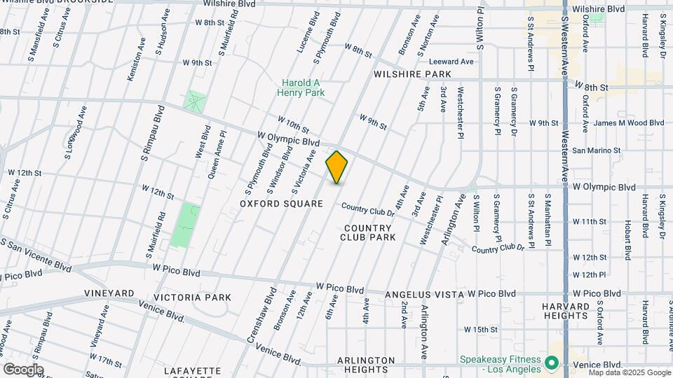 1101 S Bronson Ave Map and Location Details