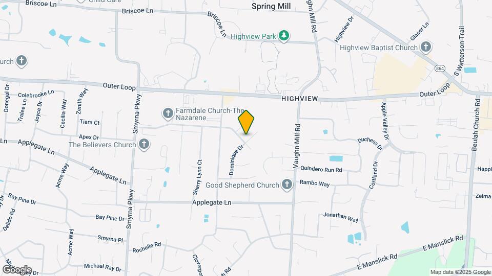 7710 Dominique Dr Map and Location Details