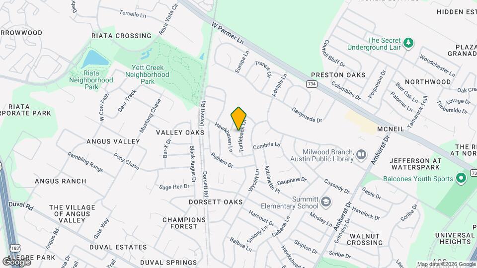 12408 Turtleback Ln Map and Location Details