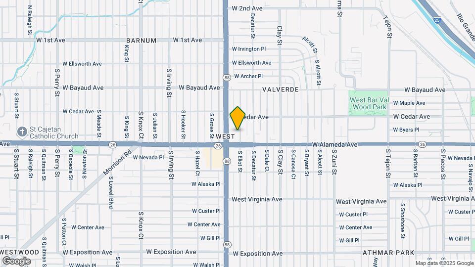 255 S Eliot St Map and Location Details