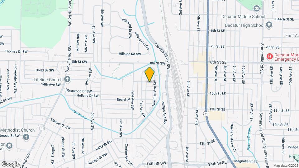 117 Daniel St SW Map and Location Details