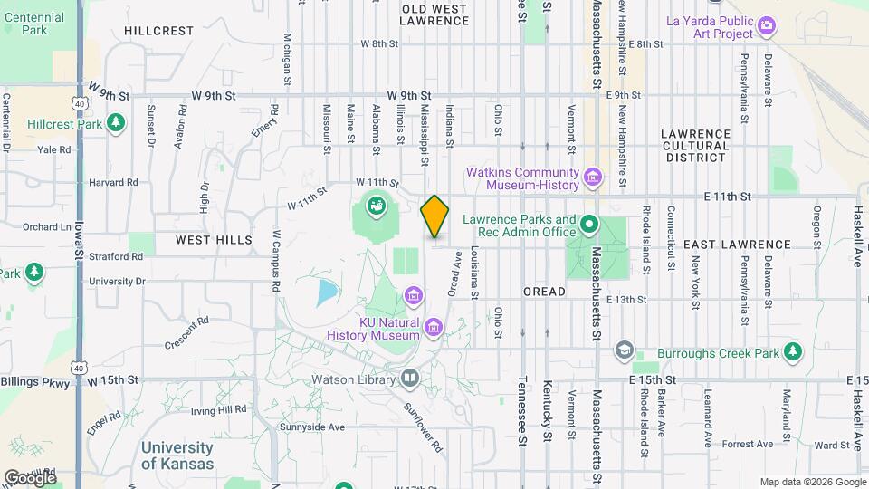 711 W 12th St Map and Location Details