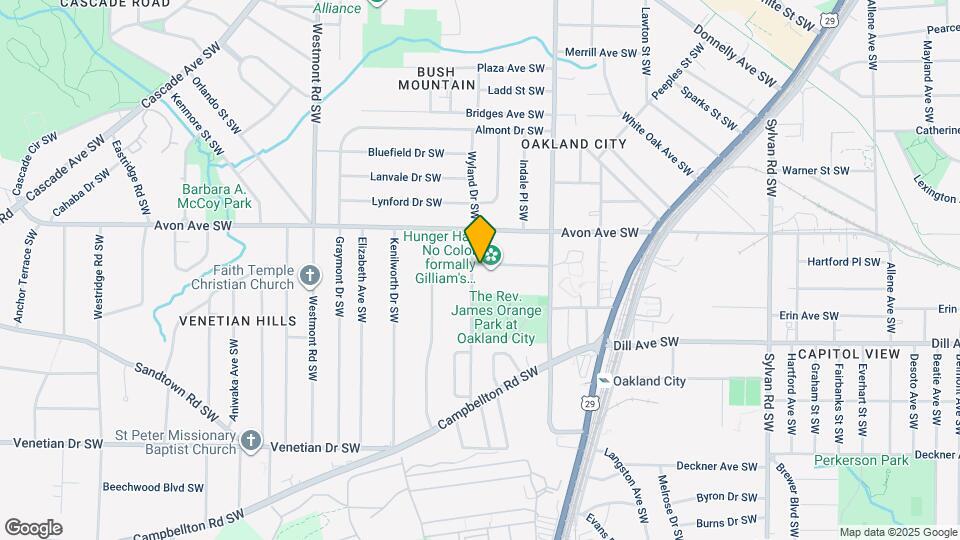1252 Epworth St SW Map and Location Details