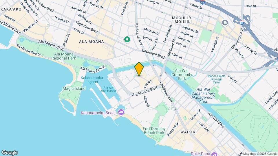 Chateau Waikiki Mapa y Detalles de la Ubicación