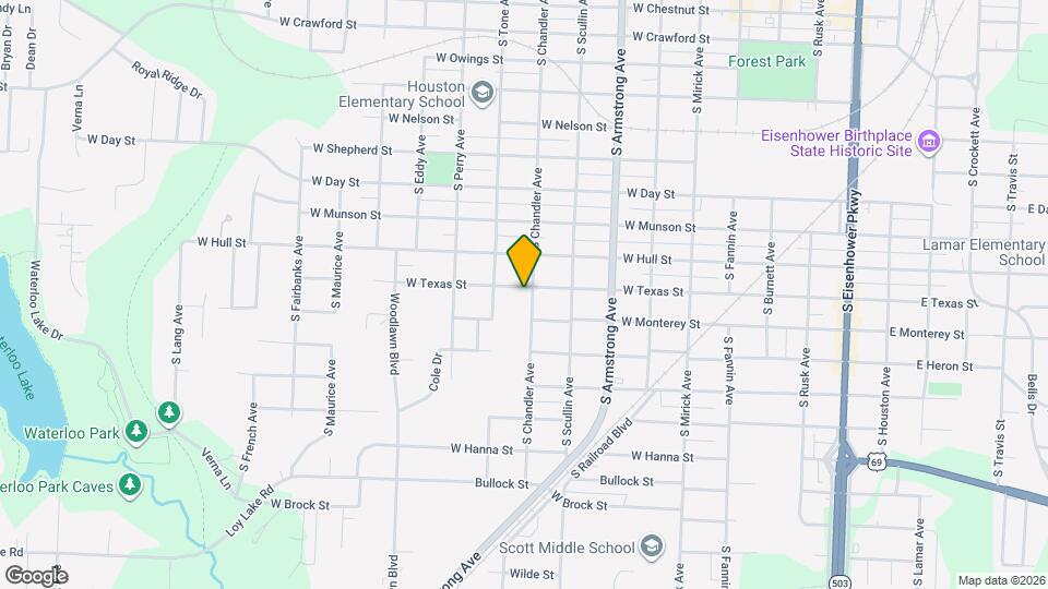 1006 W Texas St Mapa y Detalles de la Ubicación