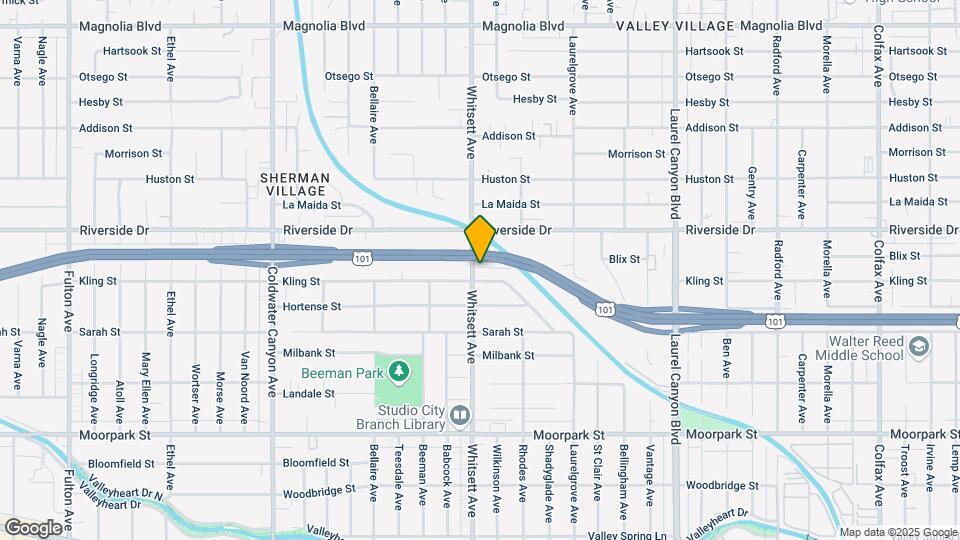 4712 Whitsett Ave Map and Location Details
