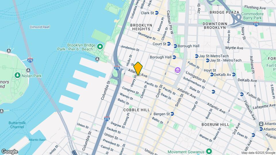 115 Pacific Street Mapa y Detalles de la Ubicación