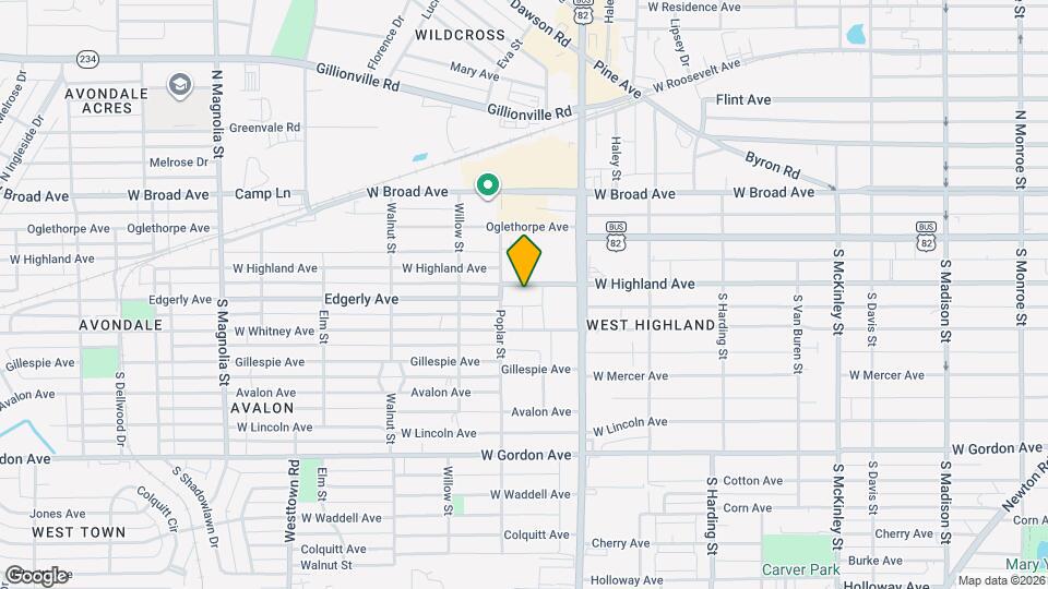 1120 W Highland Ave Map and Location Details
