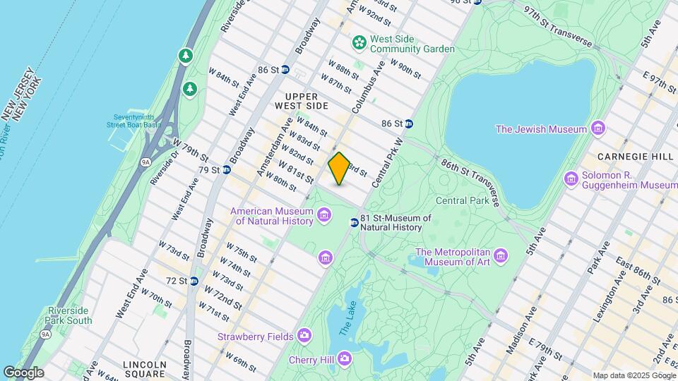 25 W 81st St Map and Location Details