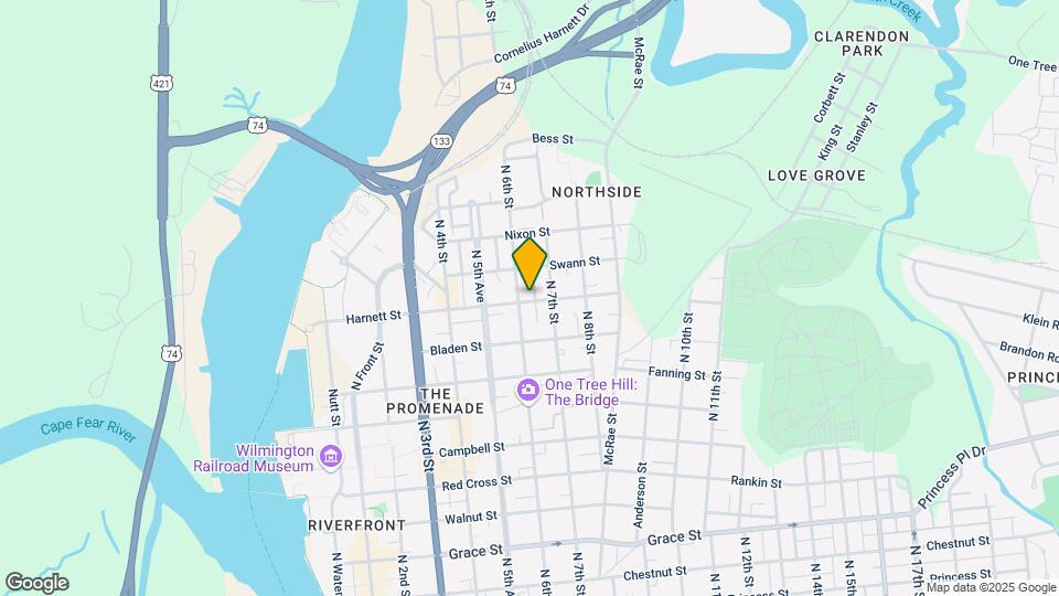 605 Harnett St Map and Location Details