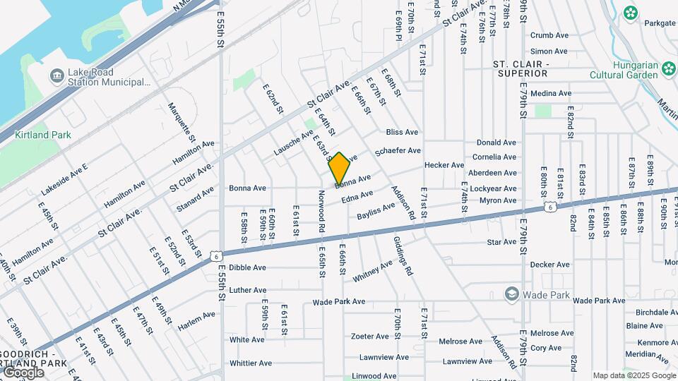 6526 Bonna Ave Mapa y Detalles de la Ubicación