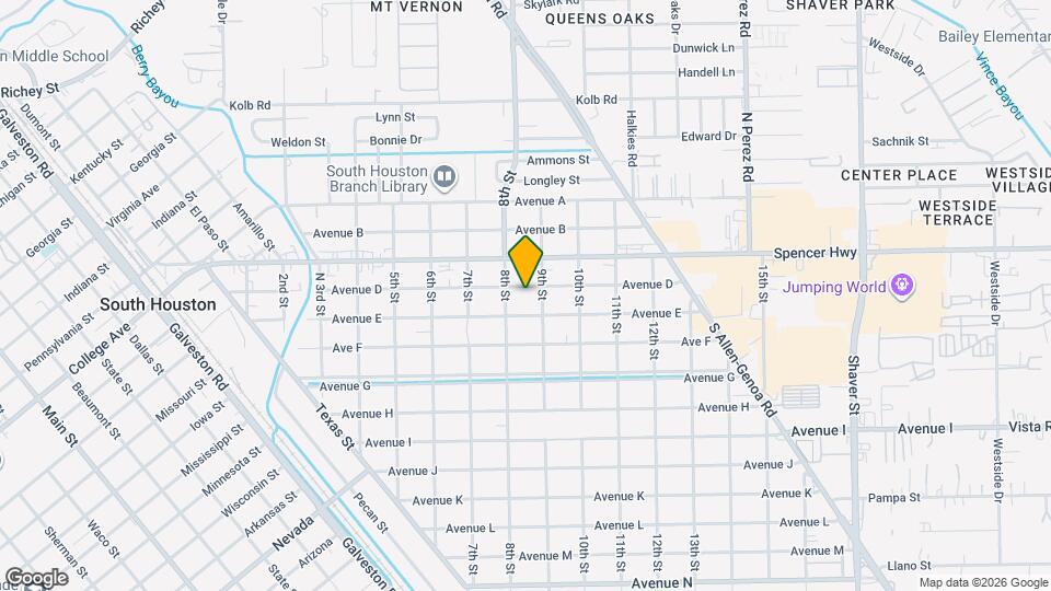 810 Avenue D Map and Location Details