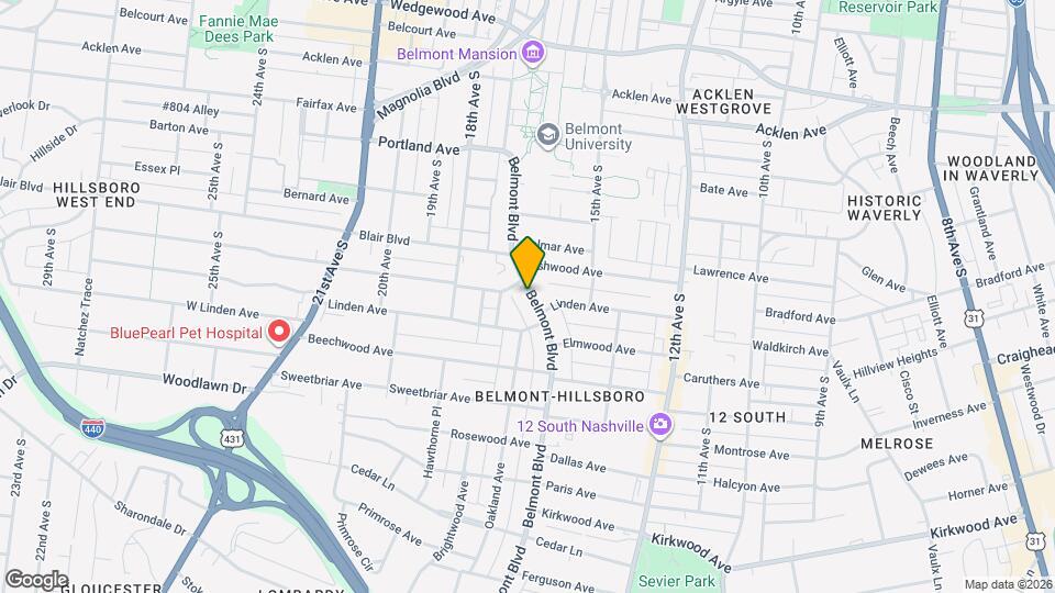 2217 Belmont Blvd Map and Location Details