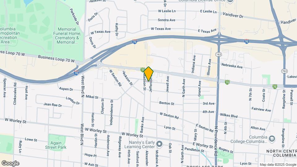 1109 Jefferson St Mapa y Detalles de la Ubicación