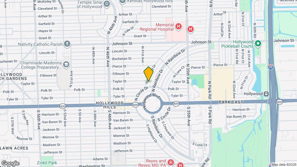 307 N Highland Dr Mapa y Detalles de la Ubicación