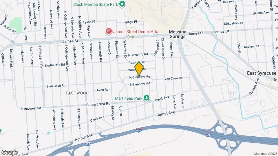1200 N Glencove Rd Map and Location Details