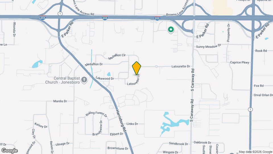 1616 Latourette Ln Map and Location Details