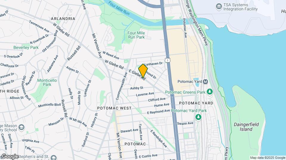 109 E Glebe Rd, Unit C Map and Location Details
