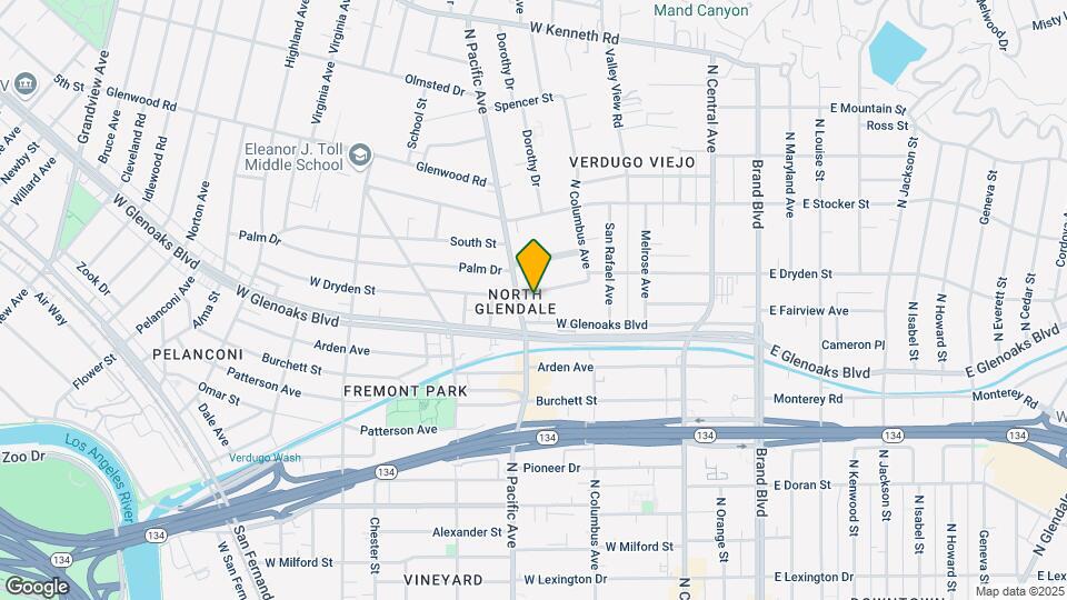 450 W Dryden St Map and Location Details