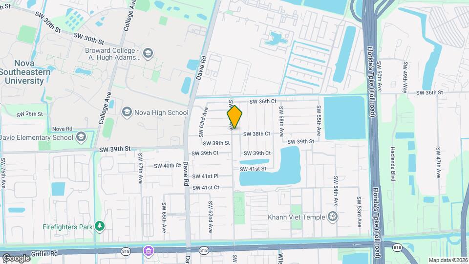 3820 SW 61st Ave Mapa y Detalles de la Ubicación