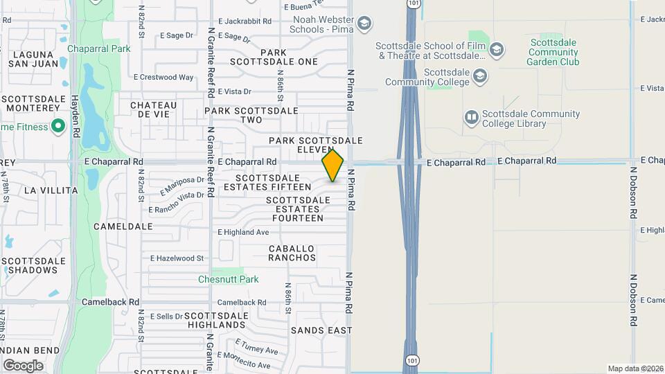 8730 E Rancho Vista Dr Map and Location Details