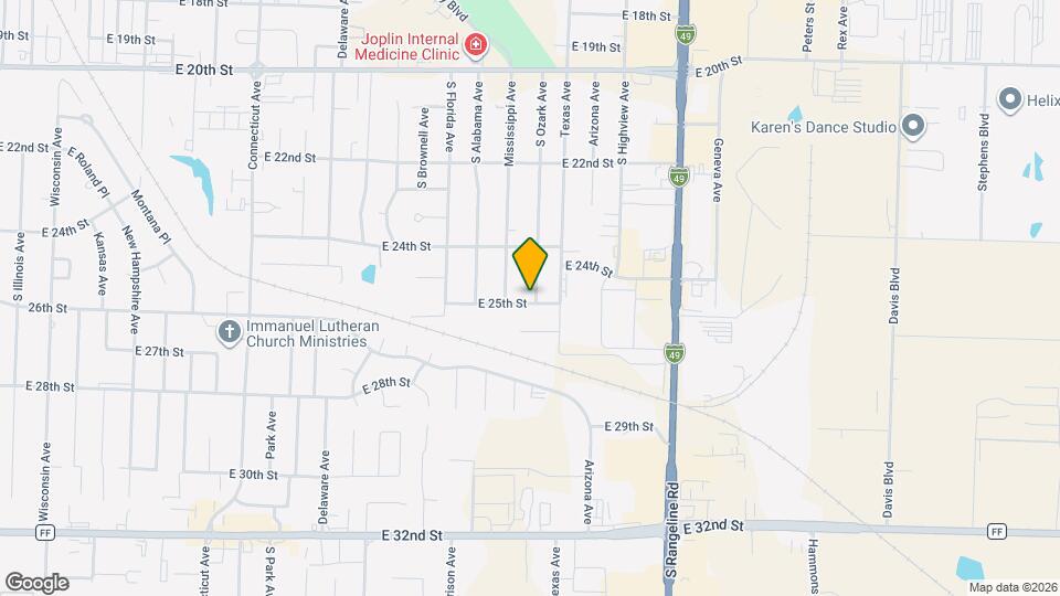 2809 E 25th St Map and Location Details