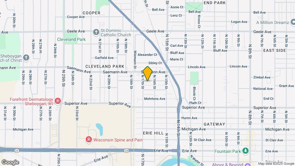 1621 Cambridge Ave, Unit upoer Mapa y Detalles de la Ubicación