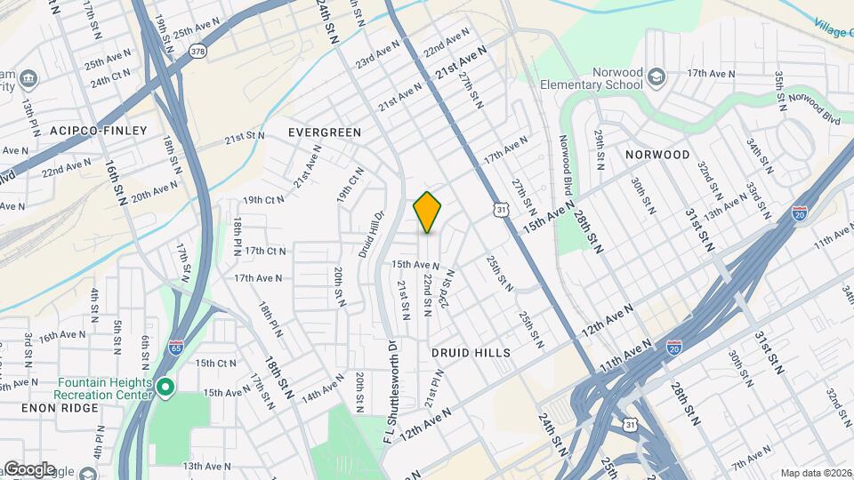 2356 22nd St Ensley Map and Location Details