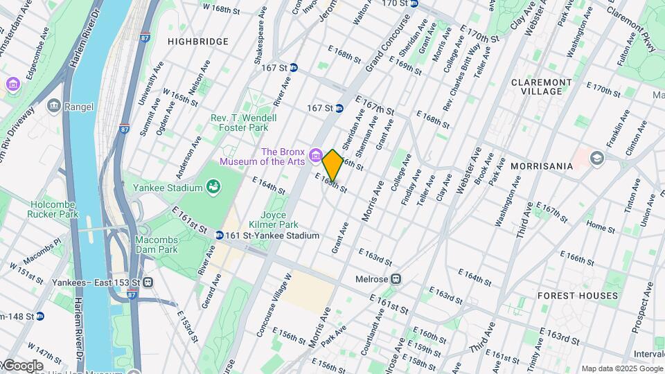 204-210 E 165th St Mapa y Detalles de la Ubicación