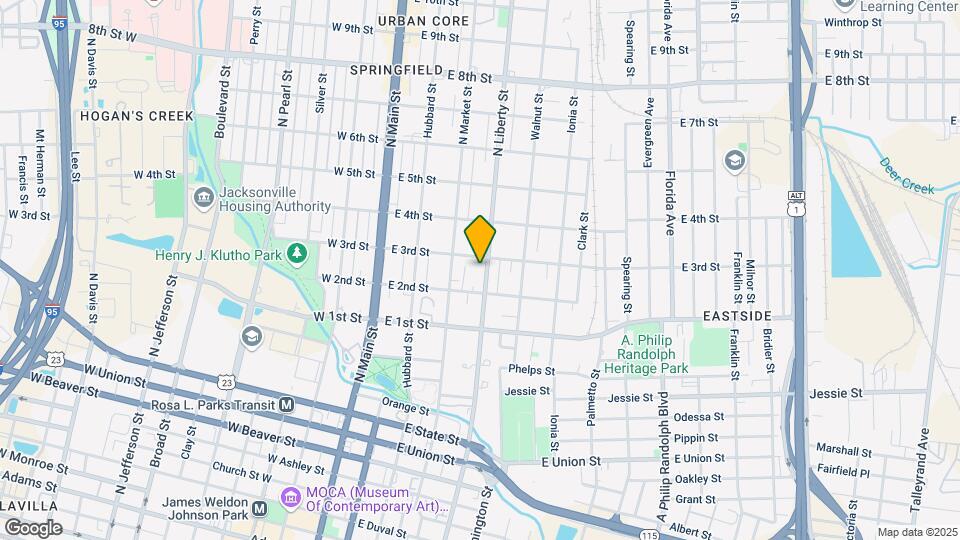 1240 N Liberty St Map and Location Details