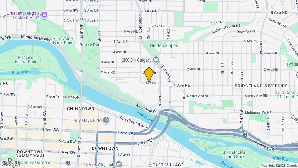 455-451 1 Ave NE Map and Location Details