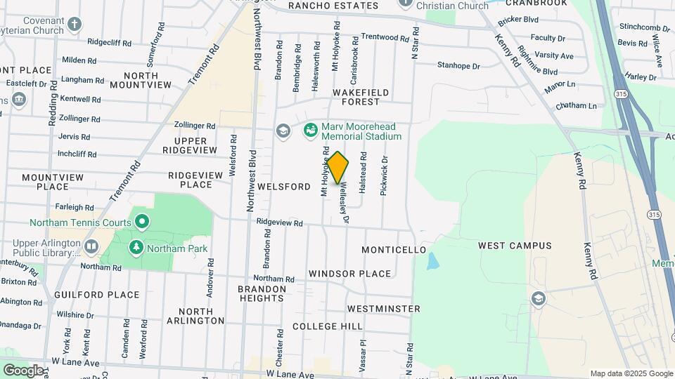 2861 Wellesley Dr Map and Location Details