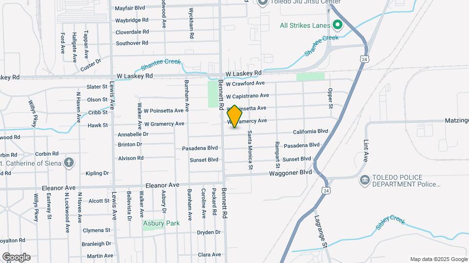 434 California Blvd Map and Location Details