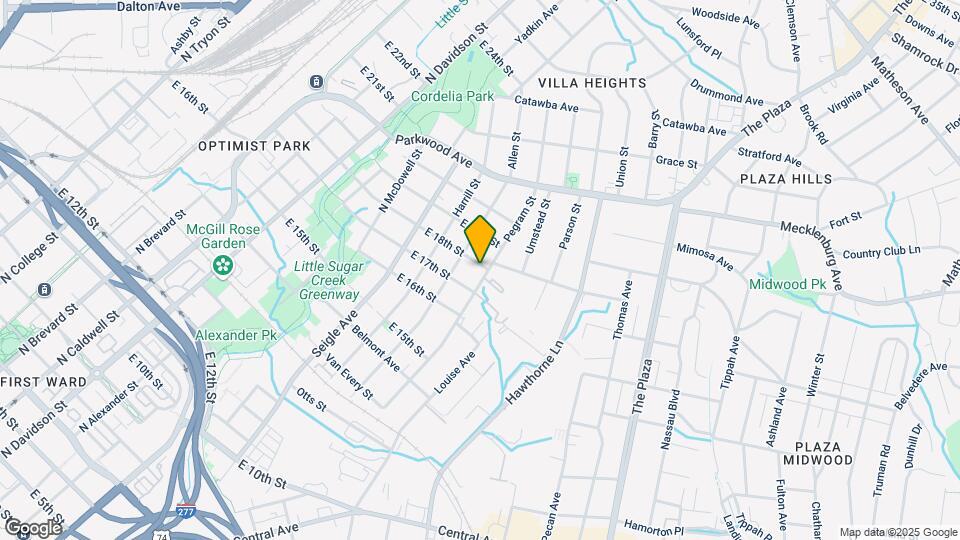 1421 Pegram St Map and Location Details