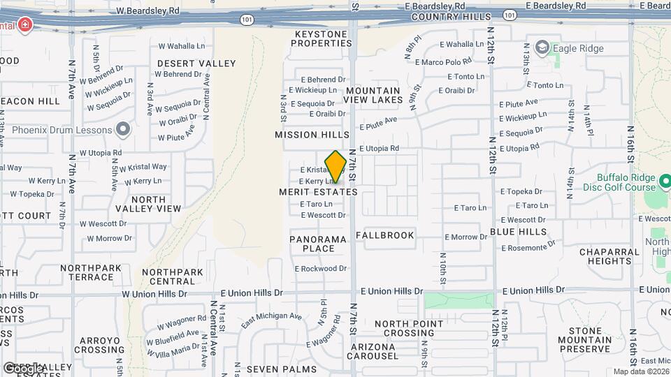 526 E Topeka Dr Mapa y Detalles de la Ubicación